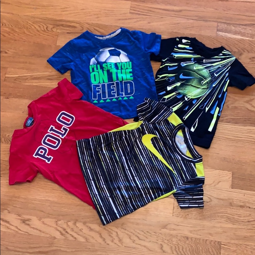 Lot of 4 boys shirts